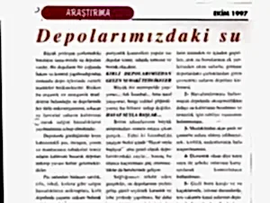 Basında Depotem 7 Depolarımızdaki su başlıklı makale