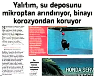 Basında Depotem 3 Hürriyet Gazetesinde çıkan su deposu haberi