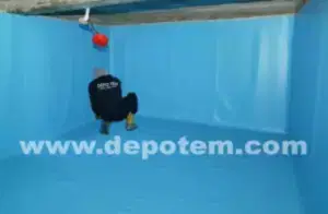 pvc membran ile su deposu yalıtımı Pvc Membran Su deposu yalıtımı